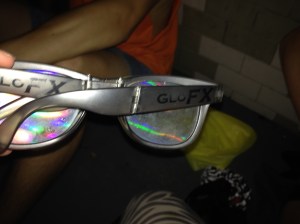 Karen's diffraction glasses. 